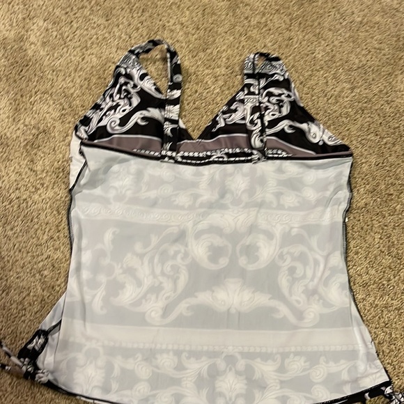 Modlily Ornate Print Wide Strap Tankini Set - Picture 9 of 10